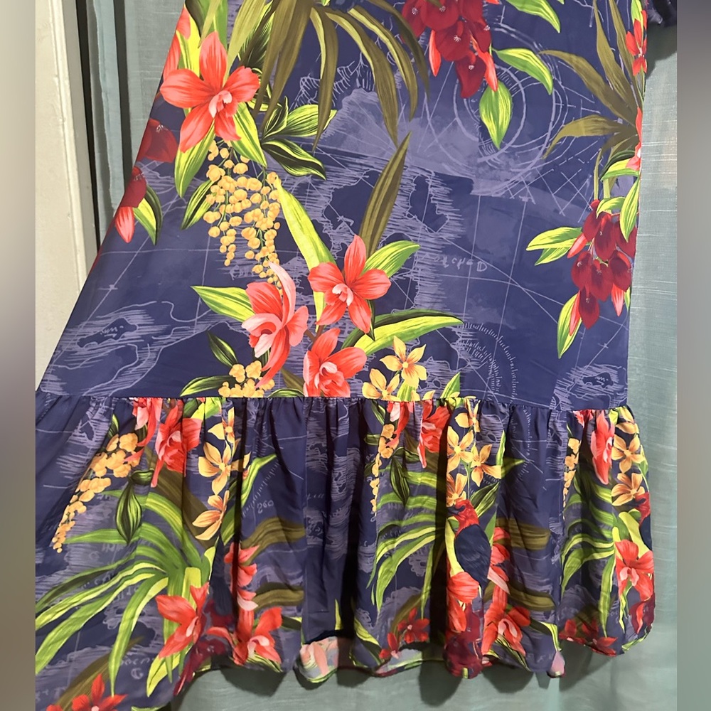 Tommy Bahama || NWT || Villa Views Long Sleeve Maxi Dress - Picture 6 of 9